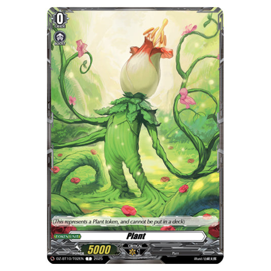 Plant DZ-BT10/T02EN card from the Cardfight!! Vanguard set Dragonsoul Resonance