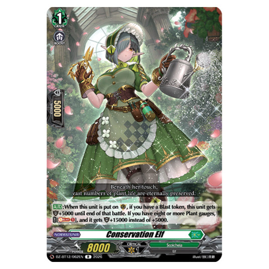 Conservation Elf DZ-BT12/062EN card from the Cardfight!! Vanguard set Chasm of Lost Souls