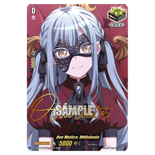 Ave Mujica, Oblivionis DZ-BT12/EXS55EN card from the Cardfight!! Vanguard set Chasm of Lost Souls