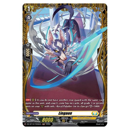 Liegaon DZ-BT12/FR35EN card from the Cardfight!! Vanguard set Chasm of Lost Souls