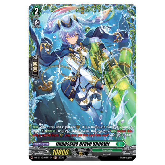 Impassive Brave Shooter DZ-BT12/FR41EN card from the Cardfight!! Vanguard set Chasm of Lost Souls