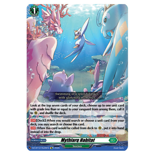 Mythiarq Habitat DZ-BT12/Re09EN card from the Cardfight!! Vanguard set Chasm of Lost Souls