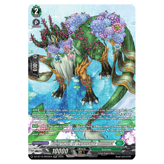 Valgrowth of Expansive Summer DZ-BT12/SR35EN card from the Cardfight!! Vanguard set Chasm of Lost Souls