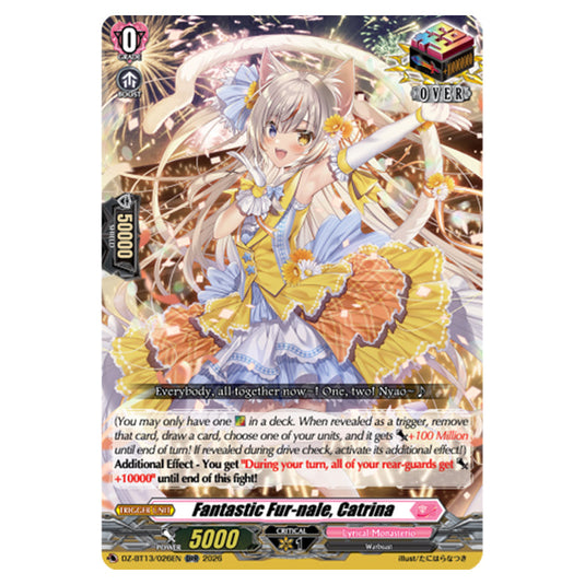 Fantastic Fur-nale, Catrina DZ-BT13/026EN card from the Cardfight!! Vanguard set Parallactic Clash