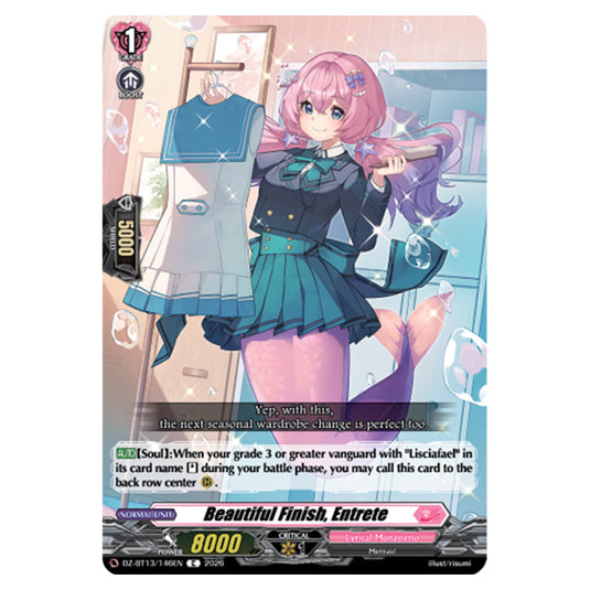 Beautiful Finish, Entrete DZ-BT13/146EN card from the Cardfight!! Vanguard set Parallactic Clash
