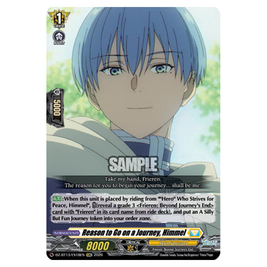Reason to Go on a Journey, Himmel DZ-BT13/EX18EN card from the Cardfight!! Vanguard set Parallactic Clash