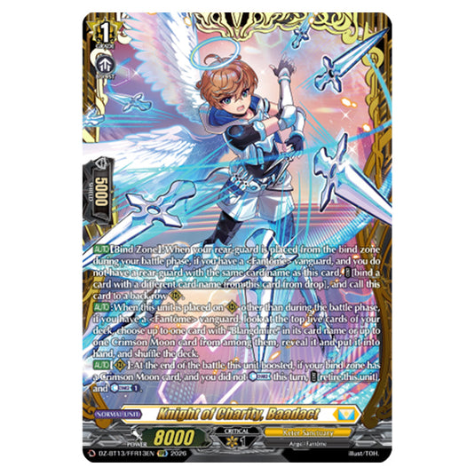 Knight of Charity, Baadact DZ-BT13/FFR13EN card from the Cardfight!! Vanguard set Parallactic Clash