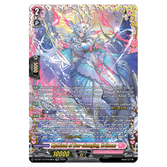 Mythisch of Ever-changing, Urtineas DZ-BT13/FFR18EN card from the Cardfight!! Vanguard set Parallactic Clash