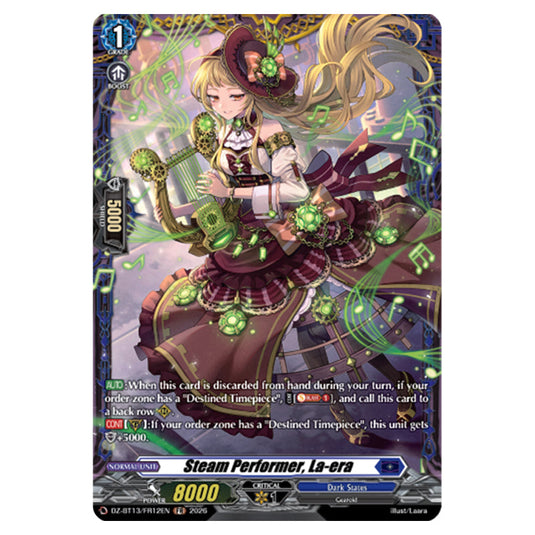 Steam Performer, La-era DZ-BT13/FR12EN card from the Cardfight!! Vanguard set Parallactic Clash