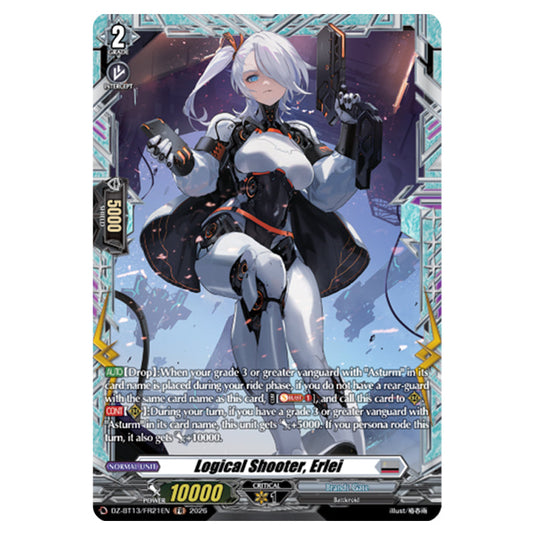 Logical Shooter, Erlei DZ-BT13/FR21EN card from the Cardfight!! Vanguard set Parallactic Clash