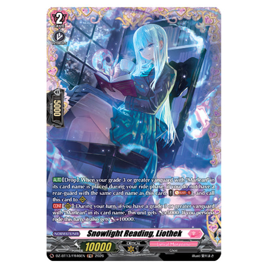 Snowlight Reading, Liothek DZ-BT13/FR46EN card from the Cardfight!! Vanguard set Parallactic Clash