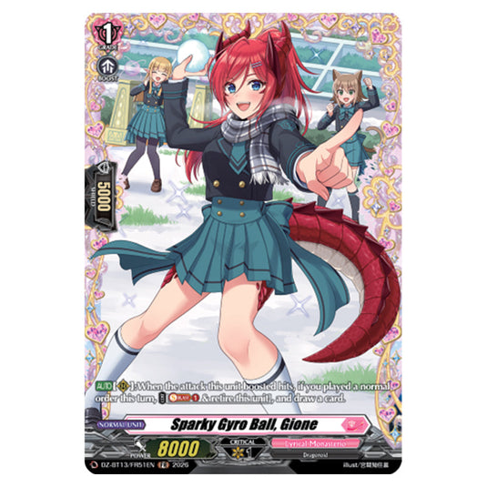 Sparky Gyro Ball, Gione DZ-BT13/FR51EN card from the Cardfight!! Vanguard set Parallactic Clash