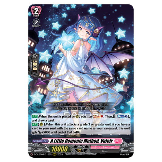 A Little Demonic Method, Valefr DZ-LBT01/013EN card from the Cardfight!! Vanguard set Lyrical Monasterio Sparkling Stars!