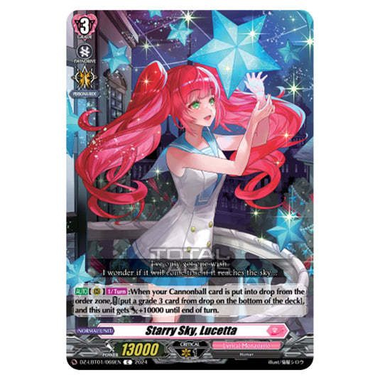 Starry Sky, Lucetta DZ-LBT01/069EN card from the Cardfight!! Vanguard set Lyrical Monasterio Sparkling Stars!