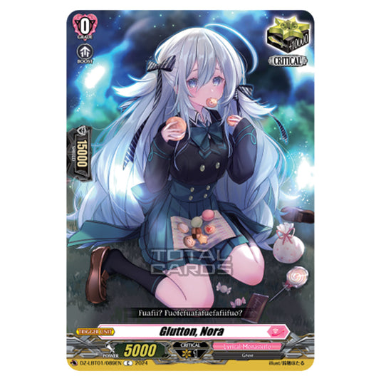 Glutton, Nora DZ-LBT01/089EN card from the Cardfight!! Vanguard set Lyrical Monasterio Sparkling Stars!