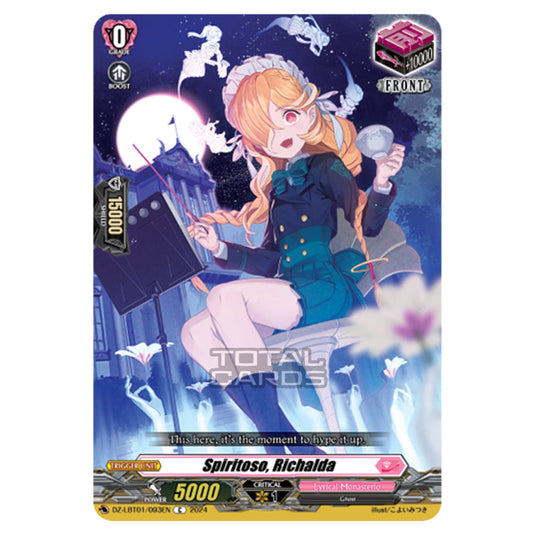 Spiritoso, Richalda DZ-LBT01/093EN card from the Cardfight!! Vanguard set Lyrical Monasterio Sparkling Stars!