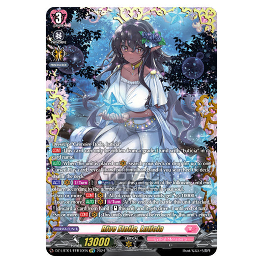 Rive Etoile, Luticia DZ-LBT01/FFR10EN card from the Cardfight!! Vanguard set Lyrical Monasterio Sparkling Stars!
