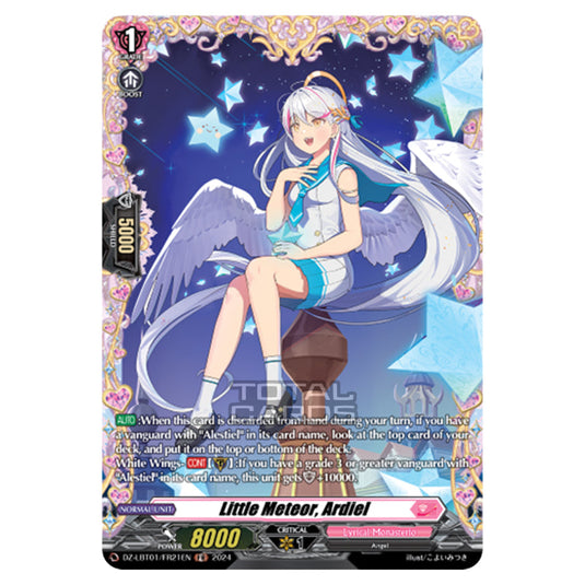 Little Meteor, Ardiel DZ-LBT01/FR21EN card from the Cardfight!! Vanguard set Lyrical Monasterio Sparkling Stars!