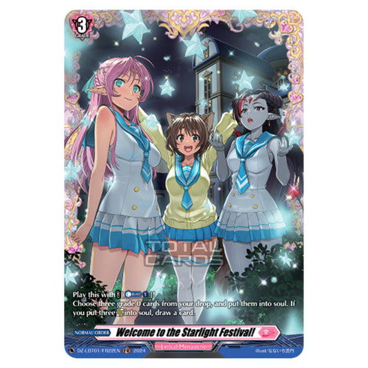 Welcome to the Starlight Festival! DZ-LBT01/FR22EN card from the Cardfight!! Vanguard set Lyrical Monasterio Sparkling Stars!