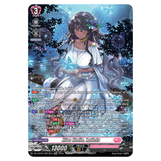 Rive Etoile, Luticia DZ-LBT01/SR10EN card from the Cardfight!! Vanguard set Lyrical Monasterio Sparkling Stars!