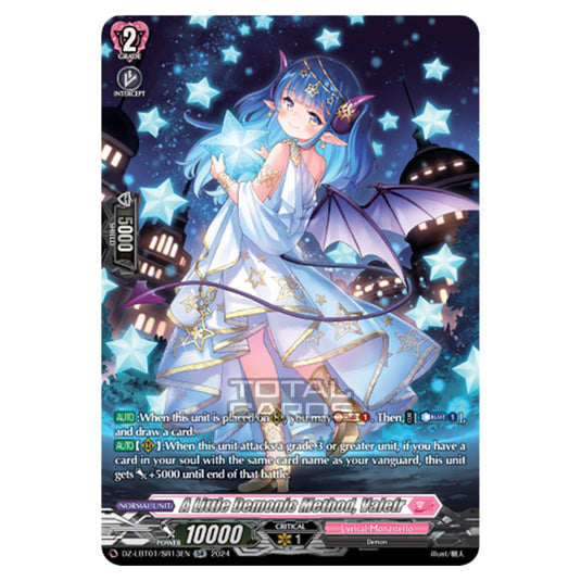 A Little Demonic Method, Valefr DZ-LBT01/SR13EN card from the Cardfight!! Vanguard set Lyrical Monasterio Sparkling Stars!