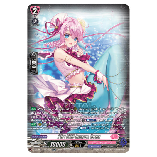 PRISM-Image, Rosa DZ-LBT01/SR16EN card from the Cardfight!! Vanguard set Lyrical Monasterio Sparkling Stars!