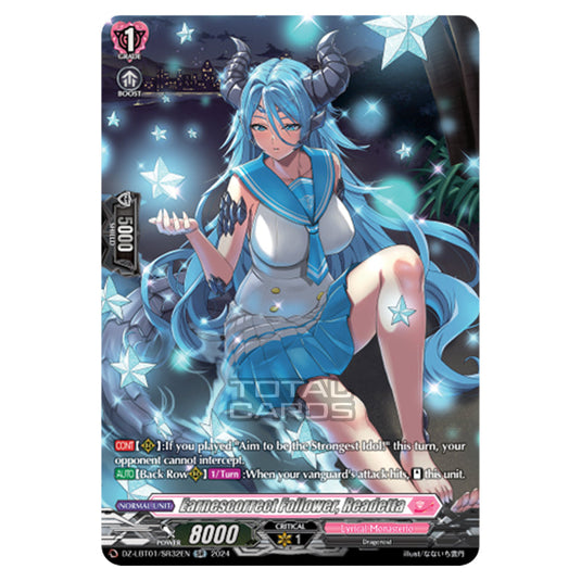 Earnescorrect Follower, Readetta DZ-LBT01/SR32EN card from the Cardfight!! Vanguard set Lyrical Monasterio Sparkling Stars!