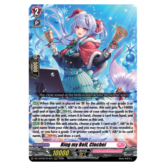 Ring my Bell, Clochei DZ-LBT02/014EN card from the Cardfight!! Vanguard set Lyrical Monasterio Season of Wonders