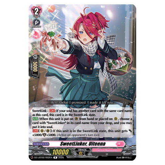 SweetLinker, Uiteena DZ-LBT02/052EN card from the Cardfight!! Vanguard set Lyrical Monasterio Season of Wonders