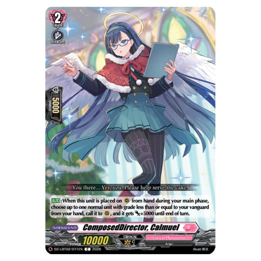 ComposedDirector, Calmuel DZ-LBT02/071EN card from the Cardfight!! Vanguard set Lyrical Monasterio Season of Wonders