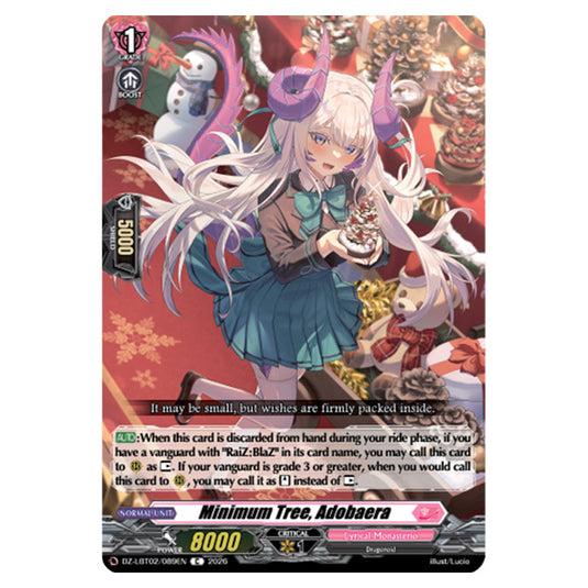 Minimum Tree, Adobaera DZ-LBT02/089EN card from the Cardfight!! Vanguard set Lyrical Monasterio Season of Wonders