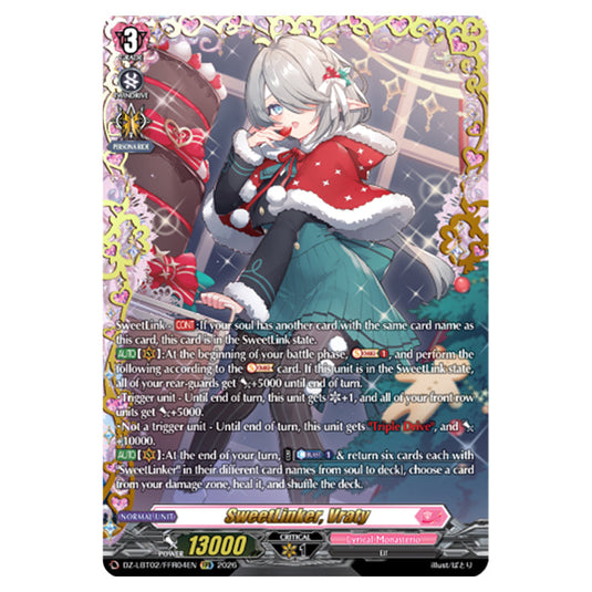 SweetLinker, Vraty DZ-LBT02/FFR04EN card from the Cardfight!! Vanguard set Lyrical Monasterio Season of Wonders