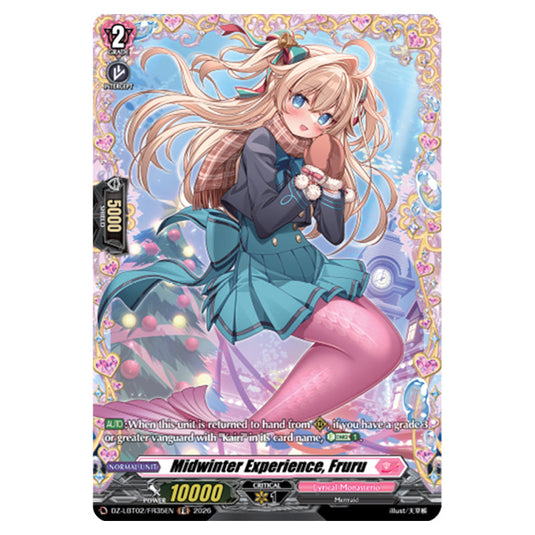 Midwinter Experience, Fruru DZ-LBT02/FR35EN card from the Cardfight!! Vanguard set Lyrical Monasterio Season of Wonders