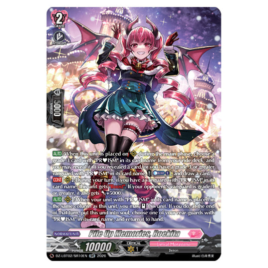 Pile Up Memories, Roekita DZ-LBT02/SR10EN card from the Cardfight!! Vanguard set Lyrical Monasterio Season of Wonders