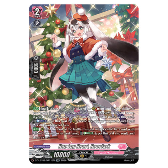 Hop Lop Heart, Rocclark DZ-LBT02/SR11EN card from the Cardfight!! Vanguard set Lyrical Monasterio Season of Wonders