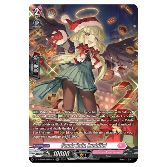 Candy Rain, Luchiliel DZ-LBT02/SR24EN card from the Cardfight!! Vanguard set Lyrical Monasterio Season of Wonders