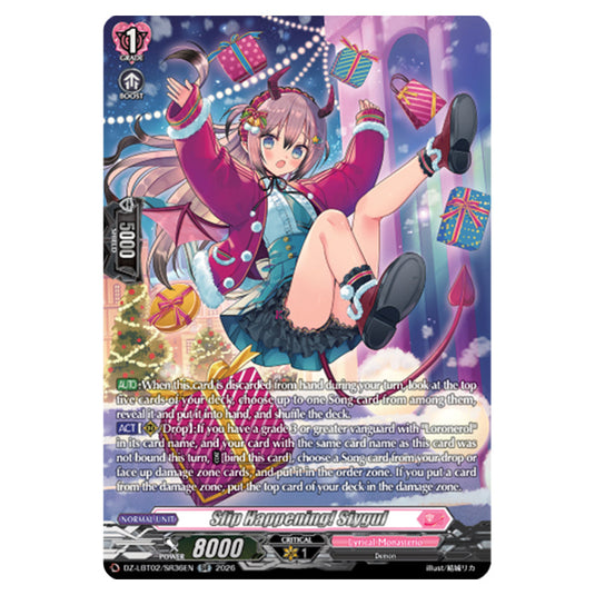 Slip Happening! Siygul DZ-LBT02/SR36EN card from the Cardfight!! Vanguard set Lyrical Monasterio Season of Wonders