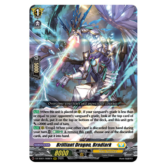 Brilliant Dragon, Bradiark DZ-SS01/008EN card from the Cardfight!! Vanguard set Festival Booster 2024