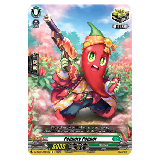 Peppery Pepper DZ-SS01/044EN card from the Cardfight!! Vanguard set Festival Booster 2024