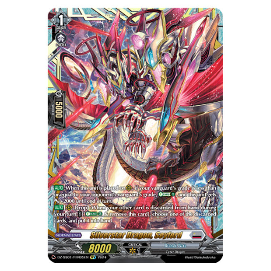 Silverstar Dragon, Seyferd DZ-SS01/FFR05EN card from the Cardfight!! Vanguard set Festival Booster 2024