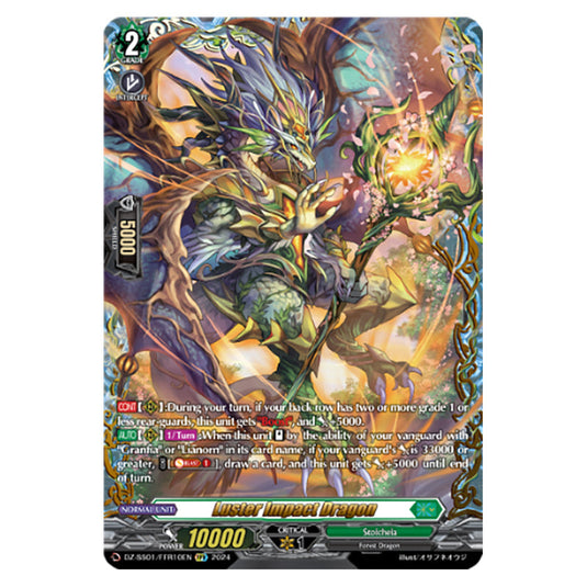 Luster Impact Dragon DZ-SS01/FFR10EN card from the Cardfight!! Vanguard set Festival Booster 2024