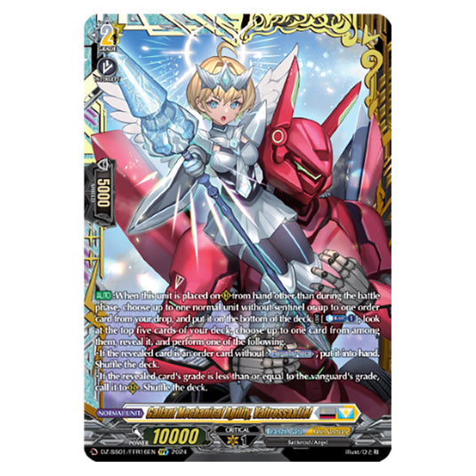 Gallant Mechanical Agility, Valtrossa&Liel DZ-SS01/FFR16EN card from the Cardfight!! Vanguard set Festival Booster 2024