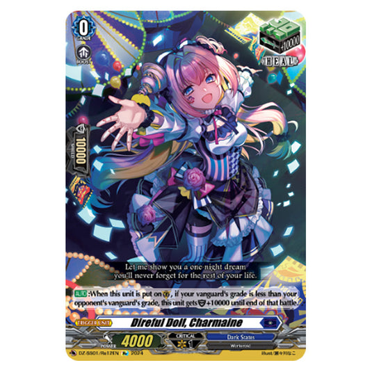 Direful Doll, Charmaine DZ-SS01/Re12EN card from the Cardfight!! Vanguard set Festival Booster 2024