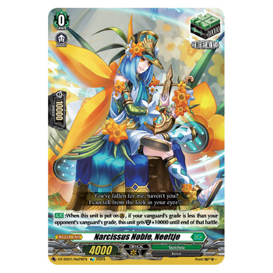 Narcissus Noble, Neeltje DZ-SS01/Re29EN card from the Cardfight!! Vanguard set Festival Booster 2024