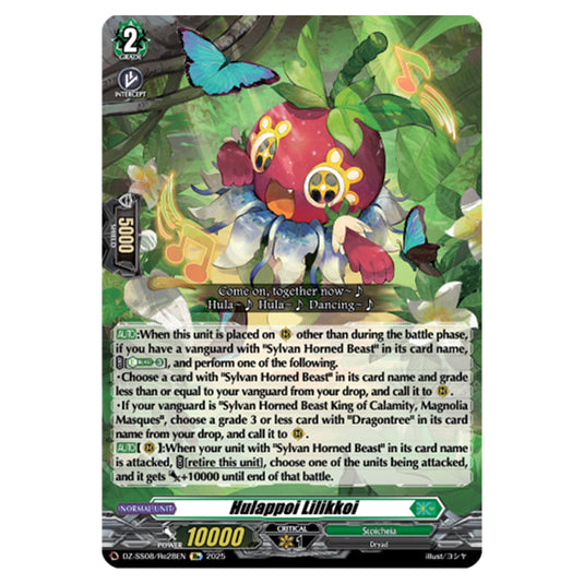 Hulappoi Lilikkoi DZ-SS08/Re28EN card from the Cardfight!! Vanguard set Festival Booster 2025