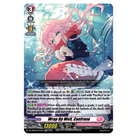 Wrap Up Well, Confrona DZ-SS08/Re34EN card from the Cardfight!! Vanguard set Festival Booster 2025