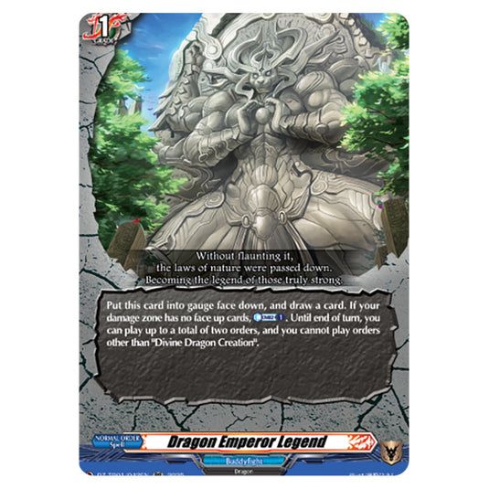 Dragon Emperor Legend DZ-TB01/042EN card from the Cardfight!! Vanguard set Future Card Buddyfight
