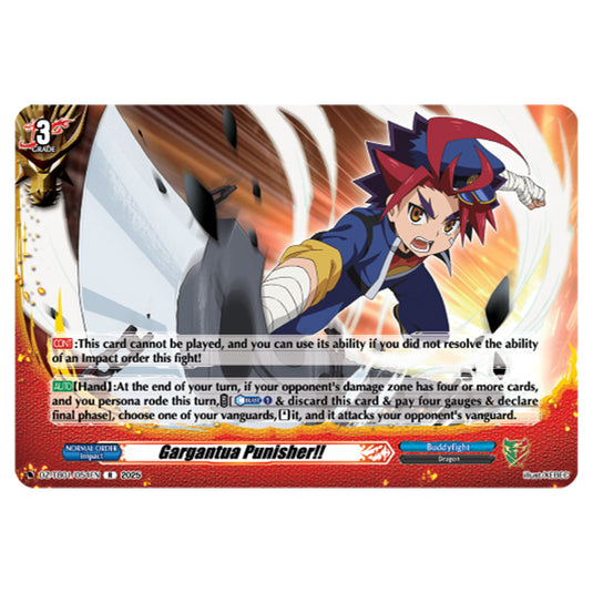 Gargantua Punisher!! DZ-TB01/054EN card from the Cardfight!! Vanguard set Future Card Buddyfight
