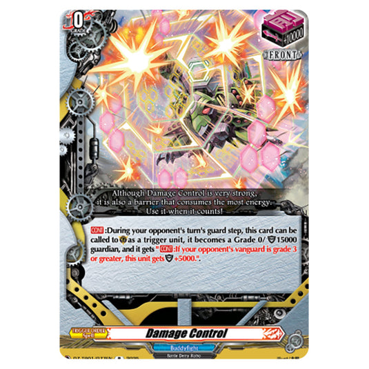 Damage Control DZ-TB01/077EN card from the Cardfight!! Vanguard set Future Card Buddyfight