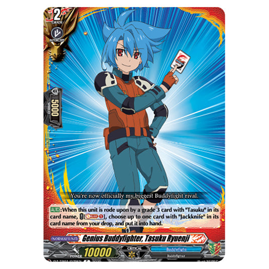 Genius Buddyfighter, Tasuku Ryuenji DZ-TB01/079EN card from the Cardfight!! Vanguard set Future Card Buddyfight
